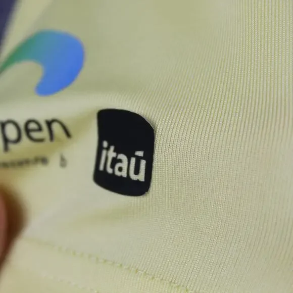 Lacoste Sport Shirt Mens Small Miami Open Polo Yellow Tennis Ultra Dry Preppy - Picture 11 of 16